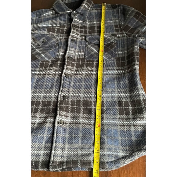 Freedom Foundry Super Soft Sherpa Lined Button Down Plaid Shirt Jacket Medium - Picture 3 of 11
